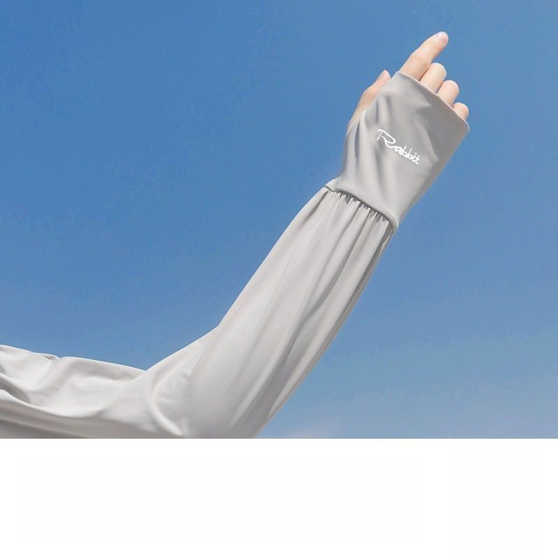 Men's Extended And Widened Summer Large Size Loose Ice Silk Sleeves Sun Protection Breathable Arm Covers_voghion.com