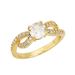 Single Rings Copper Ring For Women, Niche, High End, Light Luxury, No Fading, Temperament, High End Bow With Diamond Ring_voghion.com