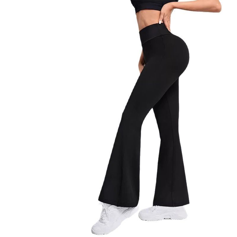 Naked Micro Pull für Damen, Taillen- und Hüftlifting, schlankmachende Yoga-Horn-Kleidung, hochelastische Sport-Fitnesshose_voghion.com