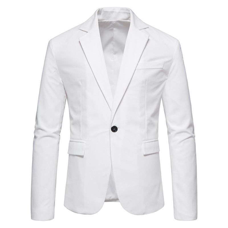 2024 Nuova giacca da uomo alla moda in pelle scamosciata con bottone singolo, abito, abito da sposa da uomo_voghion.com