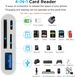 SD iPhone, camera 4-in-1 female OTG SD/TF card, storage card reader USB adapter suitable for iPhone with charging port,_voghion.com