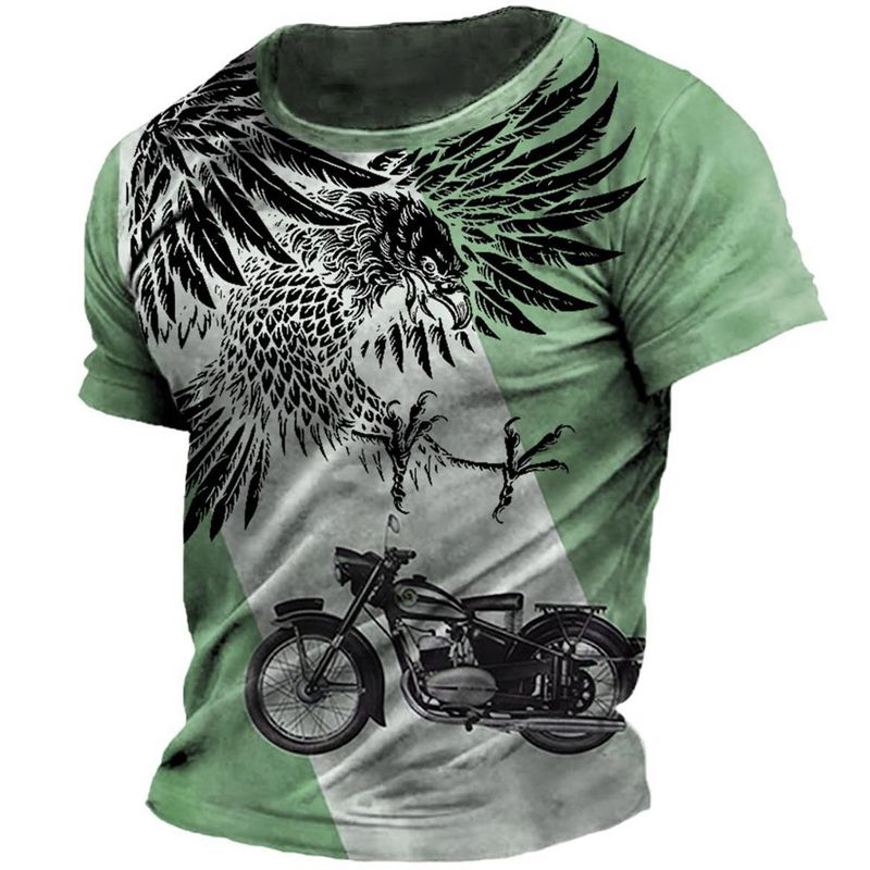 Street-Trend-T-Shirt für Paare im Sommer, lässig, locker sitzend, sportlicher Stil, 3D-Druck, kurze Ärmel_voghion.com