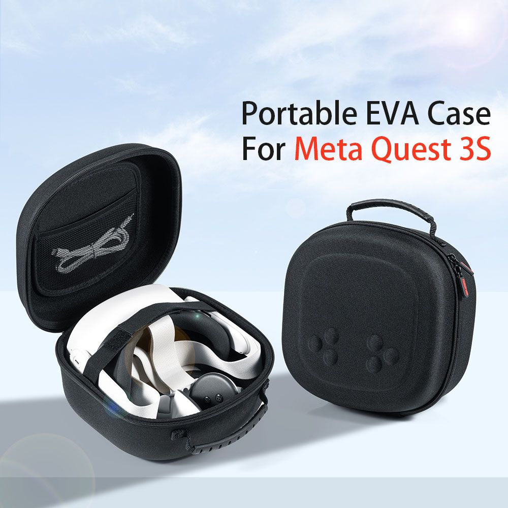 Case For Meta Bag Storage Box Portable EVA Hard Shell Travel Protector Cover For Quest 3S VR Accessories_voghion.com