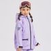 „Isolierter Snowboardanzug für Kinder – Wind- und wasserdichte Skijacke für Jungen und Mädchen (120–160 cm, Rosa/Lila/Schwarz)“_voghion.com