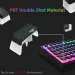 New Pudding PBT Keycaps 129 Keys Double Shot Translucent 60% 80% 100% Layout OEM Profile For RGB Mechanical Gaming_voghion.com