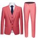 Herretøj herre brudgommens jakkesæt tredelt slank afslappet arbejdsdragt_voghion.com