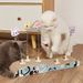 Toy Scratching Board Shaker Spring Feather Sisal Plush Cat Self-Entertainment Pet Supplies Price_voghion.com