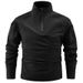Autumn Outdoor Casual Sports Stand-Up Collar Long-Sleeved Sweatshirt, Ice Silk Elastic Quick-Drying Men's Zipper_voghion.com