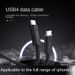 Kabel danych SuperSpeed USB4 - 40 Gb/s Thunderbolt 3, kompatybilny z wyświetlaczem 8K60Hz i szybkim ładowaniem PD240W_voghion.com