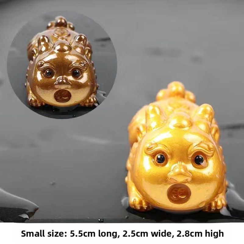 Color-Changing Pet [Auspicious Wishful] Tray Set Accessories Treasure Wealth-Attracting And Blessing-Bringing Tea_voghion.com