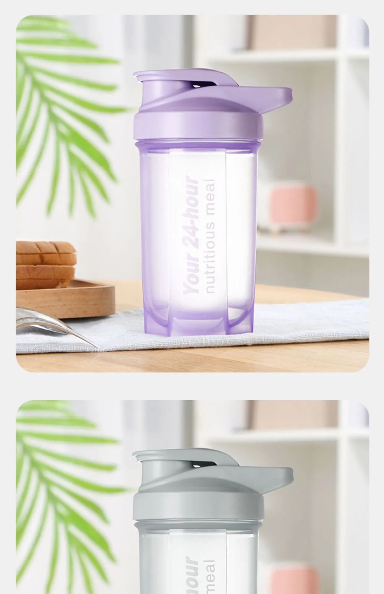 Shake Cup Fitness Sports Water Cup Men's Milkshake Leak Proof Mixing Cup Scale Cup Milk Tea Shake Cup Protein Powder Kettle_voghion.com