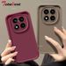 Solid Color Camera Lens Silicone Case For Xiaomi Redmi Note 14 Pro Plus 4G 5G Funda Back Cover_voghion.com