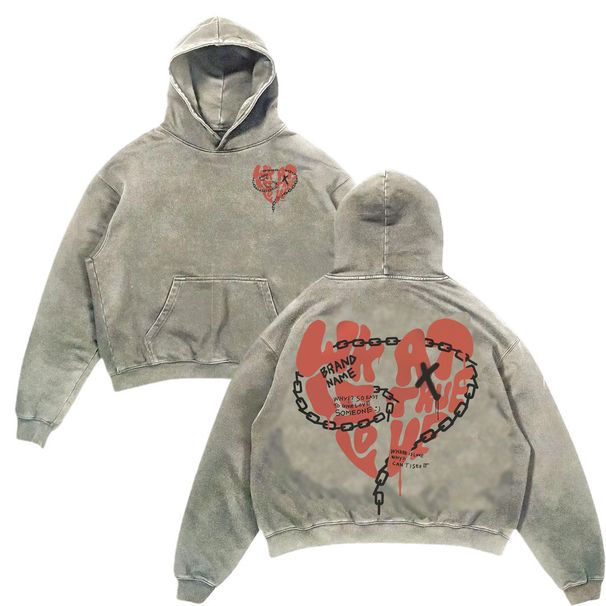 Felpe con cappuccio Y2K, modello Harajuku, stampa 3D, pullover a maniche lunghe, nuova coppia hip hop da strada_voghion.com