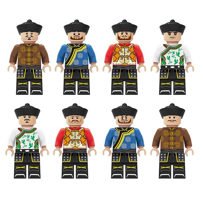 Dynasty Qing Miniature Soldier Figures Ancient Action Assembled Toys Characters Gift_voghion.com