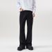 Men's Clothing Autumn And Winter Elastic Black Machete Flared Jeans Men's Slim Fit And Long Legs Bootcut Long Pants_voghion.com