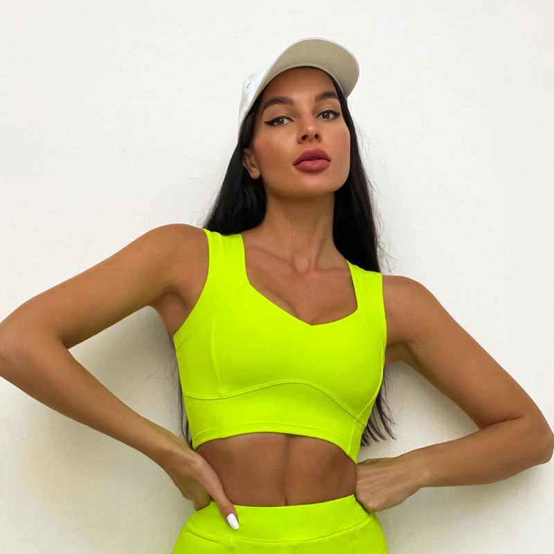 Gilet da yoga professionale per il fitness, senza maniche, con cinturino largo e stretto, per il petto, alla moda da donna_voghion.com