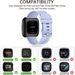 Sportbänder kompatibel mit Fitbit Versa 2, weiches Elastomer, mehrfarbig, Ersatzarmbänder für Fitbit Smart Watch_voghion.com