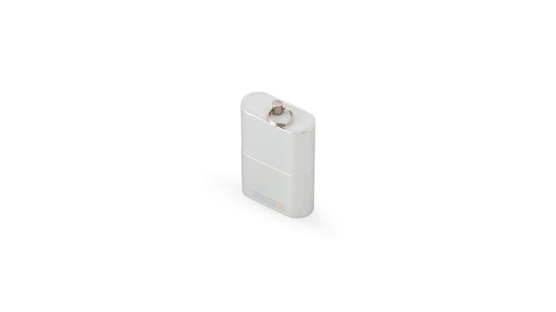 Keychain Silver Steel MicroSD Reader for Fast Data Transfer works on Mac_voghion.com