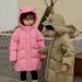 Kids Winter Down Jacket With Hood, Warm Thickened Boys Girls Coats For Cold Weather, Neutral Style Windproof Puffer Jacket For Children_voghion.com