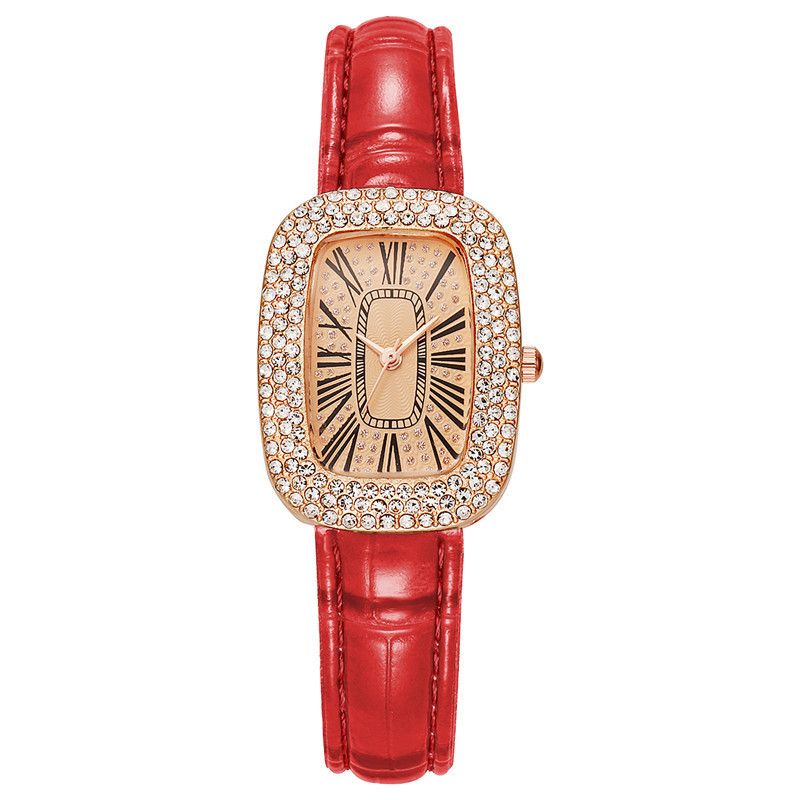 Damen Auer Liicht Luxus Damen Voll Diamant Luxus Quartz Rimm Auer Set_voghion.com