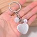Porte-clés pendentif en forme de cœur, rose et perle, simple, fermeture éclair, pour sac, téléphone, décoration DIY_voghion.com