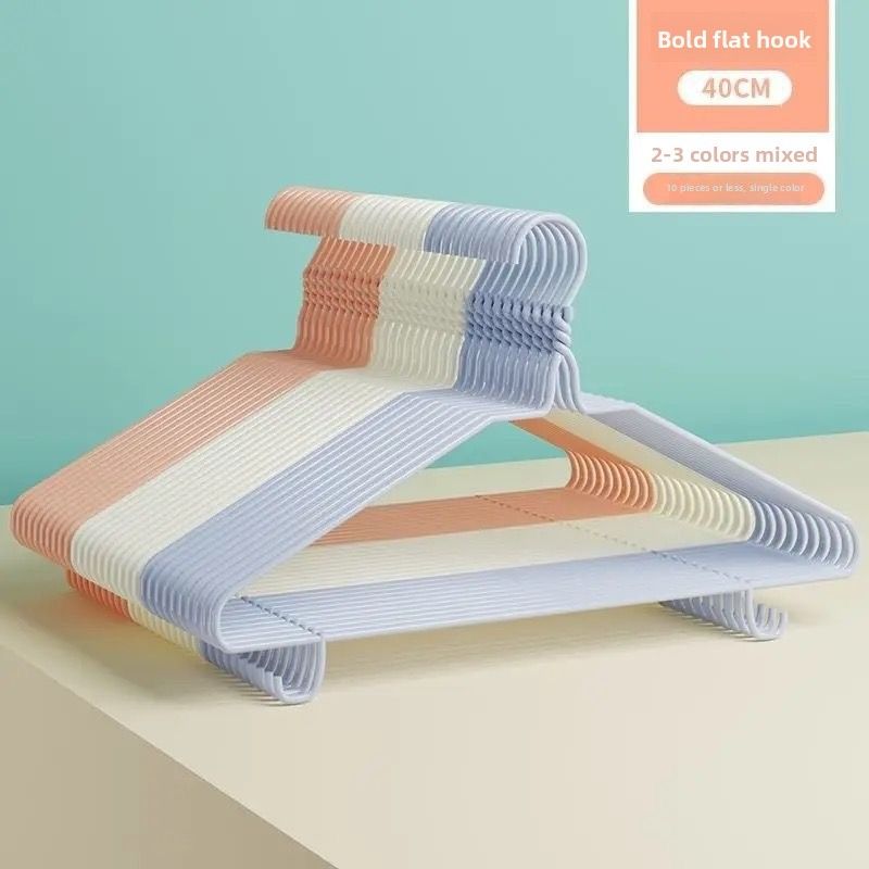 Günstiger, dicker Kleiderbügel im nordischen Stil für den täglichen Gebrauch zu Hause, geeignet für Neugeborene, extra dicker Kleiderbügel mit Rillen für Studenten_voghion.com