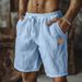 Cotton Linen Shorts For Men In Summer, Thin, Resistant Wrinkle Free Work Pants, Breathable And Sweat Absorbing_voghion.com