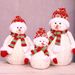 Festive Christmas Standing Bear & Snowman Plush Doll - Decorative Holiday Ornament For Home, Office & Gift Giving"_voghion.com