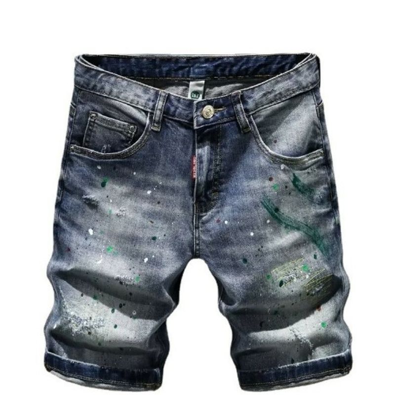 Men's Clothing Slim Fit Skinny Summer Thin Five Point Mid Length Pants_voghion.com