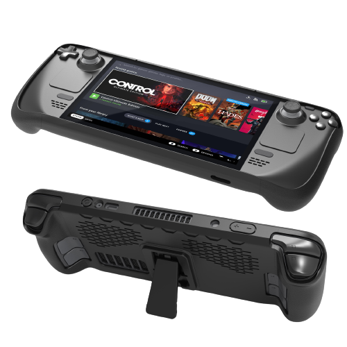 7pcs Case Set Tpu Cover With Stand Touchpad Button Stickers Dustproof Non-slip Game Accessories For Steam Deck Accessories_voghion.com