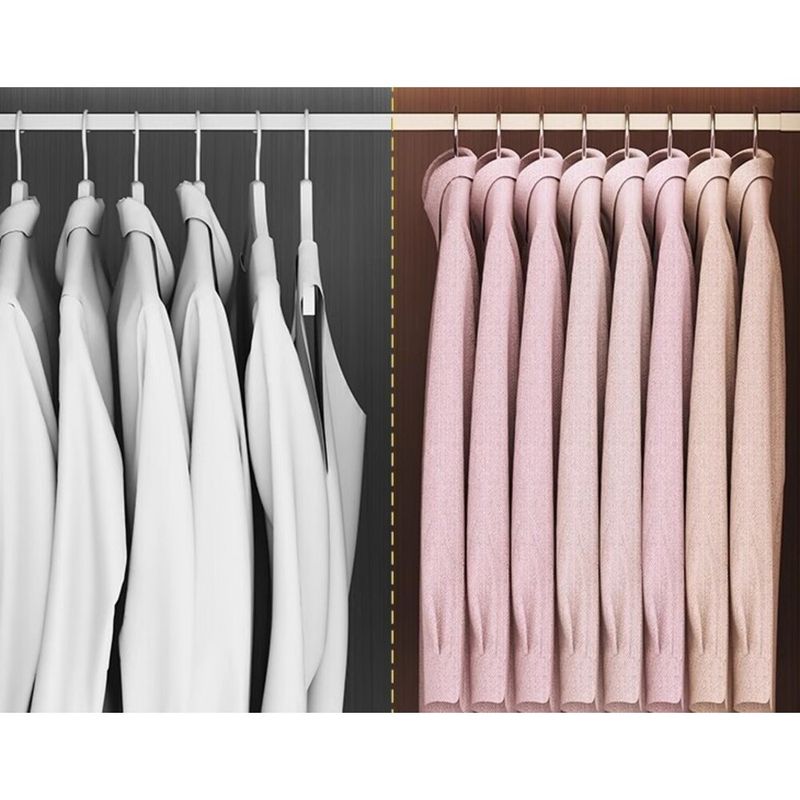 Cabides de pescoço curto flocados para uso doméstico, antiderrapantes, sem rastros, espessos para uso doméstico_voghion.com