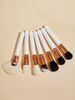 7 Makeup Brushes Platinum Set Large Brush Large Fan Brush Beauty Tools GUJHUI_voghion.com