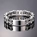 Herrenschmuck Edelstahl Fahrradkette Titanstahl Armband Glattes Armband_voghion.com