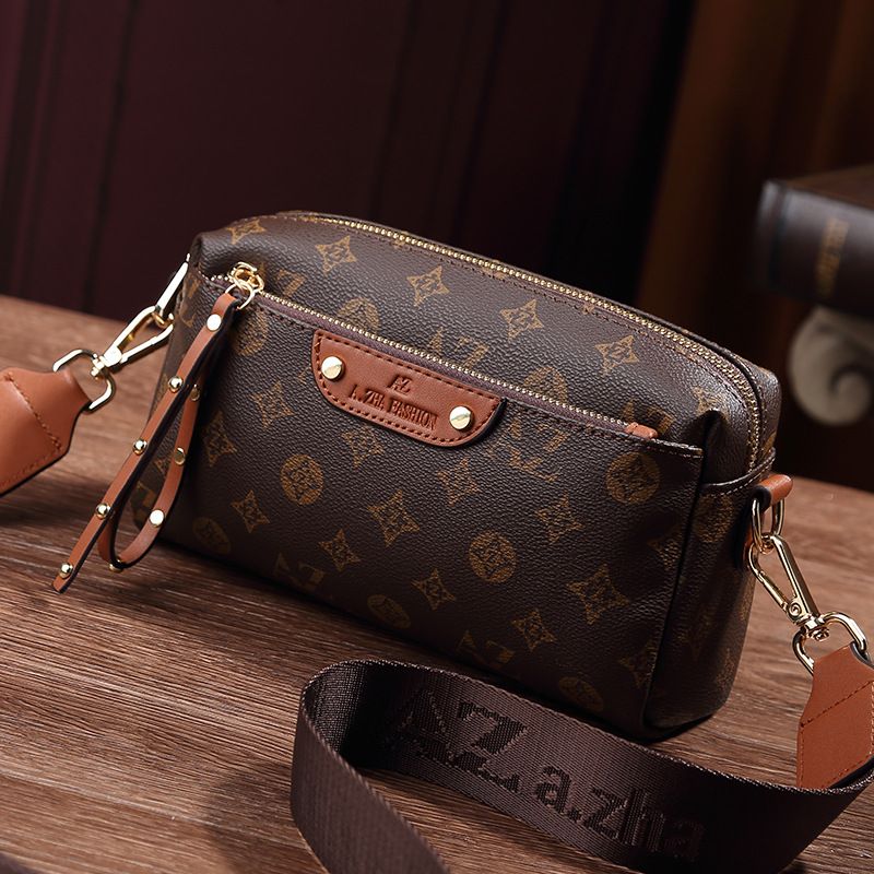 Borsa a tracolla piccola testurizzata per donna 2024, nuova primavera estate, di alta qualità, alla moda, con tracolla larga, stile vintage floreale._voghion.com