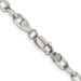 Sterling Silver Rhodium-plated 4.5mm Diamond-cut Long Link Cable Chain_voghion.com