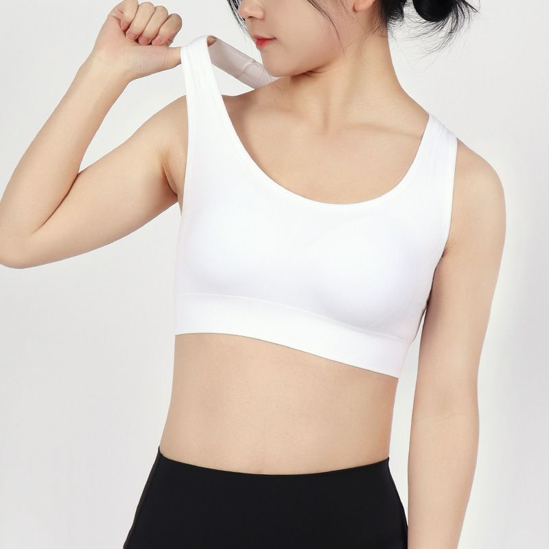 New Yoga Fitness Vest For Women, Push-Up, Shockproof, Back Pocket, Moisture-Wicking Sports Bra_voghion.com