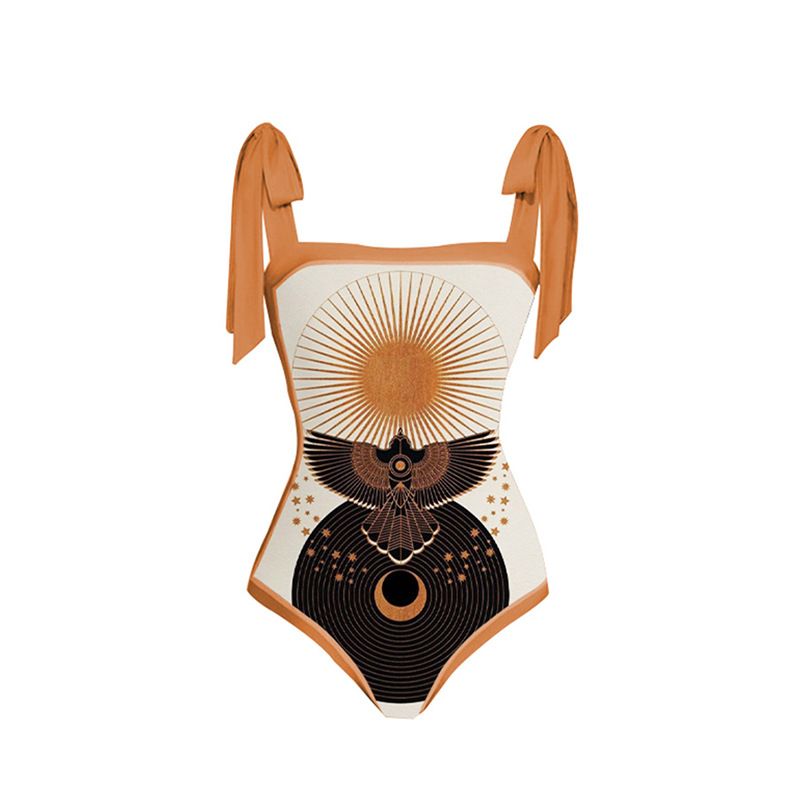 Jupe de plage en mousseline de soie pour femmes, une pièce, couvrant le ventre, amincissante, dos nu, style maillot de bain_voghion.com