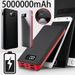 Power Bank 5000000mAh Ladegerät Akku Pack Tragbare 4 USB Für Handy UK_voghion.com
