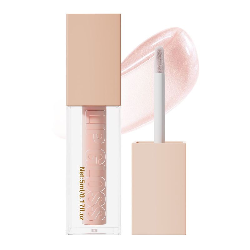 Make-up kleine ijsblokje spiegel parel Lipgloss hydraterende lip olie_voghion.com