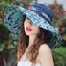 Versatile Women's Straw Protection Beach Wide Brim Korean Style Vacation Travel Sun Anti-Sun Hat_voghion.com