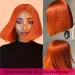 Bob Ginger Lace Front Wig Human Hair Color #350 Pre Plucked Glueless 6x4_voghion.com