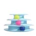 Pet Cat Toy Three-layer Ball Cat Turntable Cat Interactive Educational Track Toy Cat Space Tower Play Plate_voghion.com