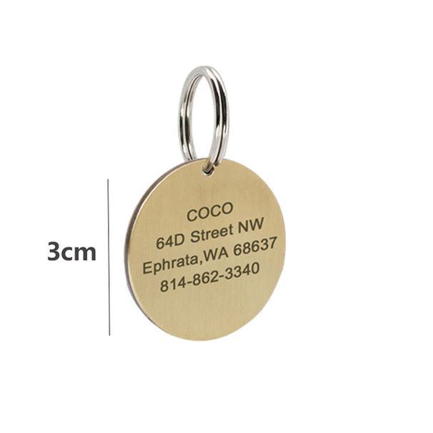 Copper Name Tags For Dogs Pawstrip By PawParty Store_voghion.com