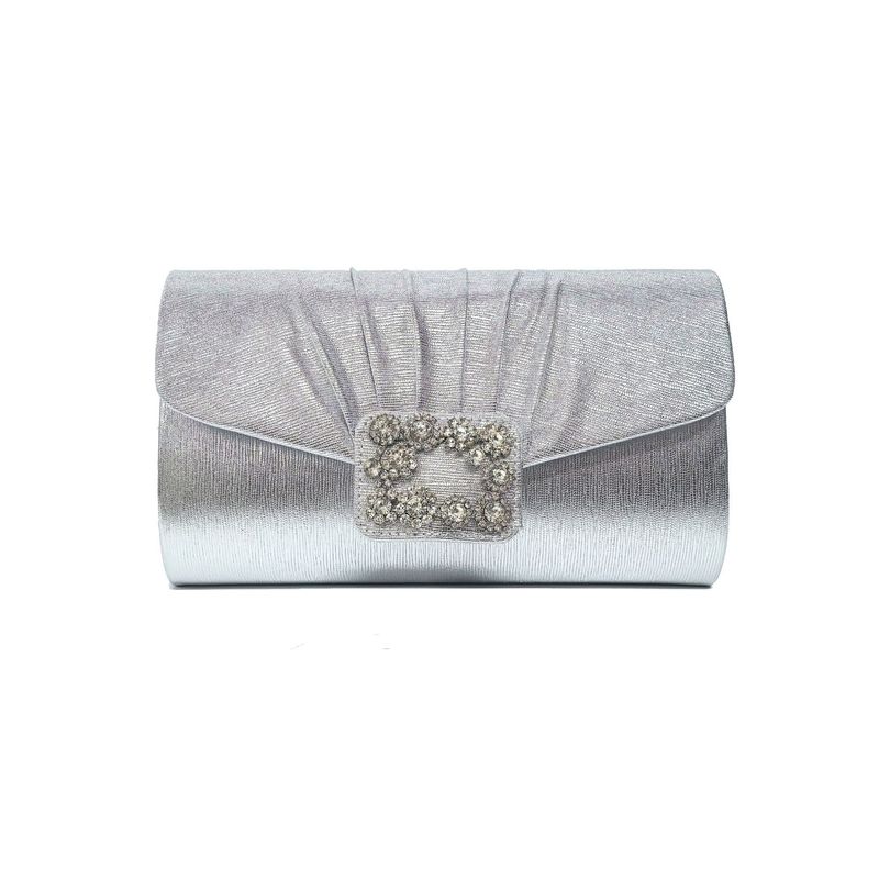 Damentaschen Retro High-End-Abendtasche für Damen, Kettentasche im kalten Stil mit plissiertem Design, Clutch mit trendigem Temperament_voghion.com