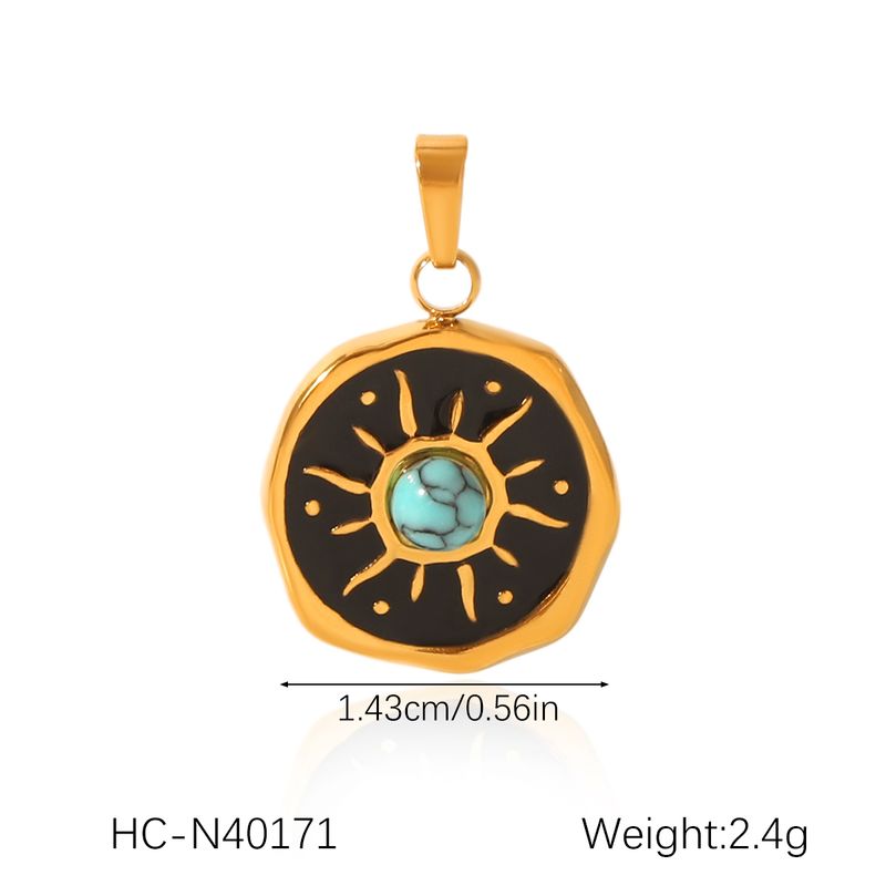 Pingentes de strass para colar feminino, pingente banhado a ouro em aço inoxidável, acessórios de joias da moda para presente_voghion.com