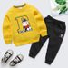 Gyerekruha fiúknak tavaszi új rajzfilm pulóver szett nagyobb gyerekeknek tavaszi és őszi frottír pamut melegítőnadrág kétrészes szett_voghion.com