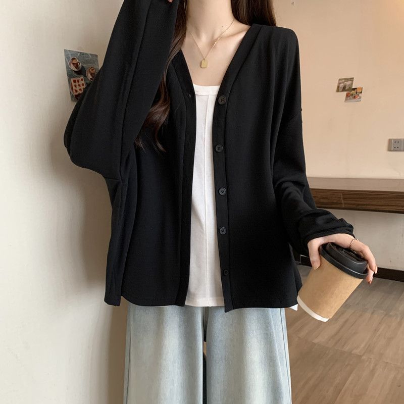 Plus Size Women's Clothing 150kg Sun Protection Cardigan Chubby Women, Loose Fit For Autumn And Summer, Lazy Style,_voghion.com