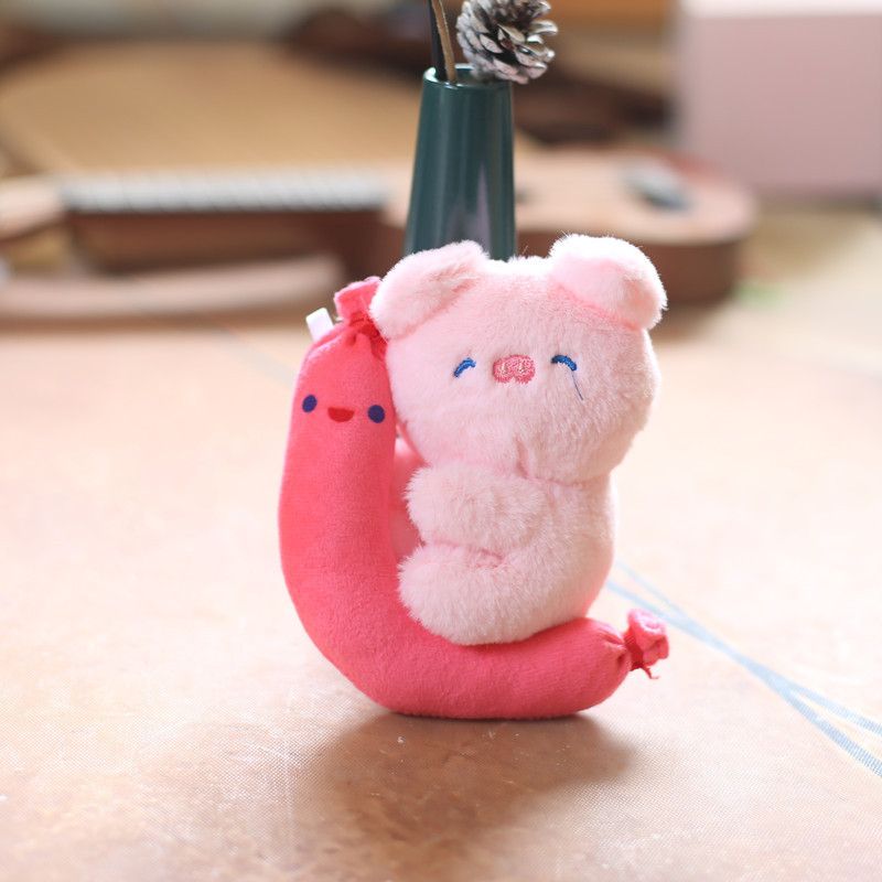 Plush Bunny Adorable Moon Keychain Soft Pp Cotton Animal Toy Stuffed_voghion.com
