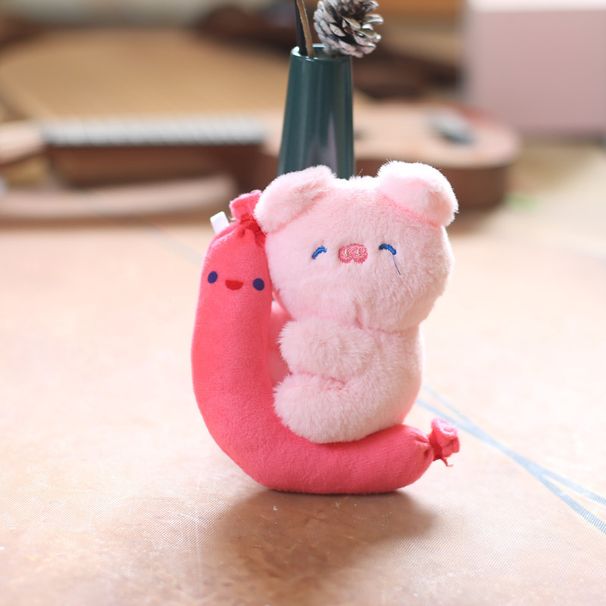 Plush Bunny Adorable Moon Keychain Soft Pp Cotton Animal Toy Stuffed_voghion.com