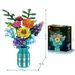 Building Blocks building blocks simulation rose bouquet assembly model desktop vase sunflower ornaments toy_voghion.com